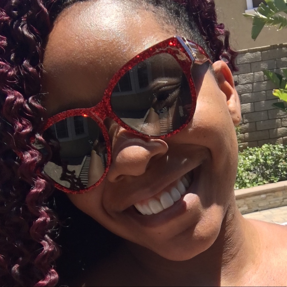 Saint Laurent D Frame Glittered Sunglasses - Picture 8 of 8